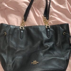 Black Large Coach Tote